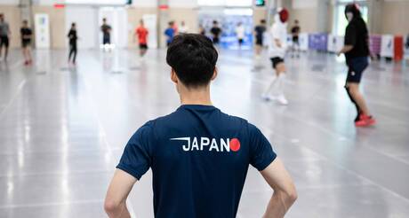 Accueil de la délégation japonaise d'escrime
