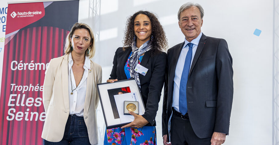 Odile Lacoin récopensée au trophée "Elles en seine"