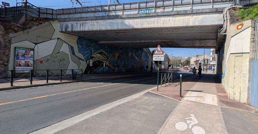 Rénovation du pont du RER B - Rue de Fontenay
