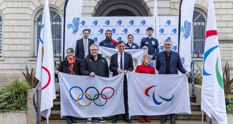 La tournée des drapeaux Olympiques et Paralympiques : BLR Terre de Jeux 2024